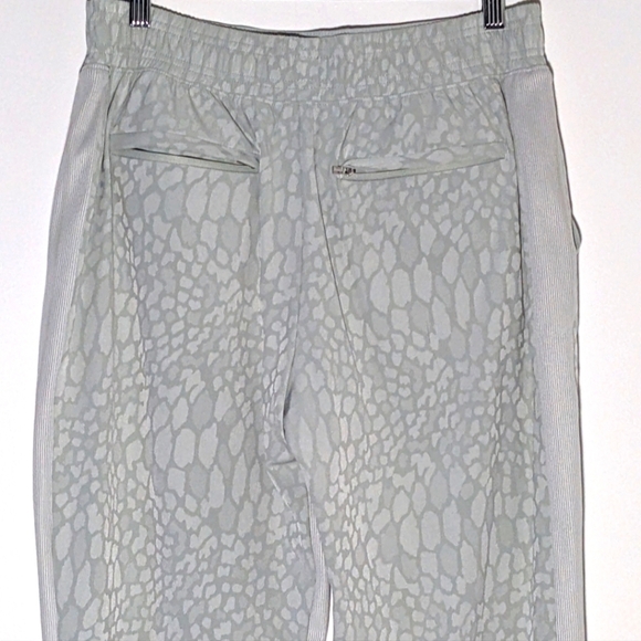 Athleta Brooklyn Lined Textured Jogger Serpentine Coast Grey Sage Snake Size 8 - Picture 6 of 14